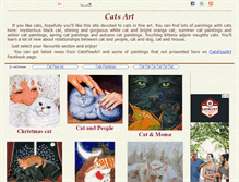 Tablet Screenshot of catsfineart.com